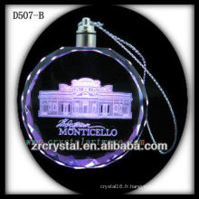 Cristal du laser 3D LED cadeau pendentif en cristal